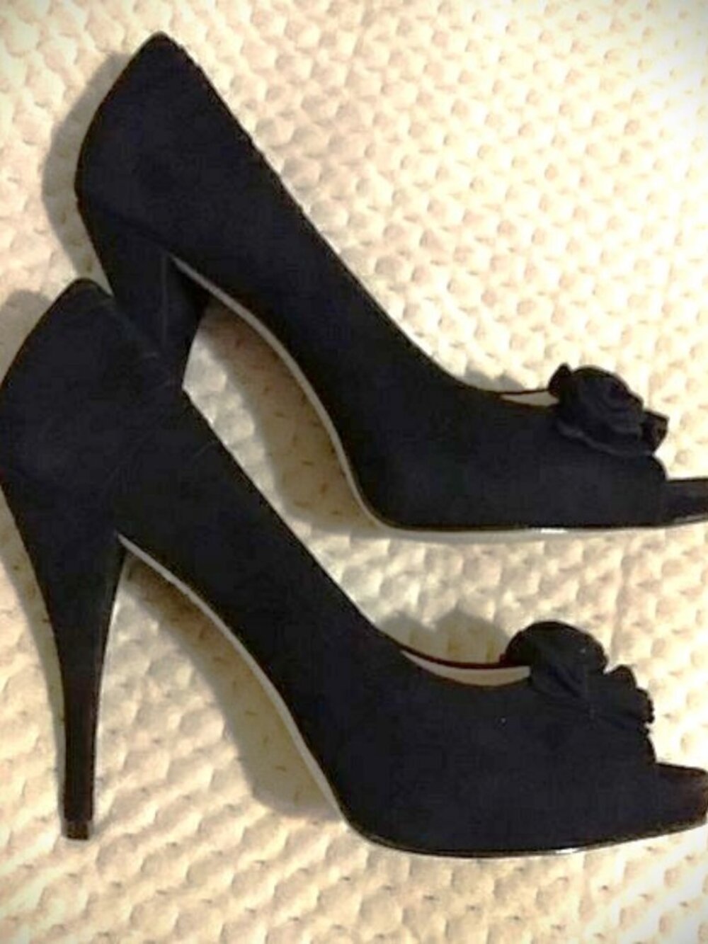 Boutique 9 Suede Peep-toe Platform Pumps sz 9.5 NWoB